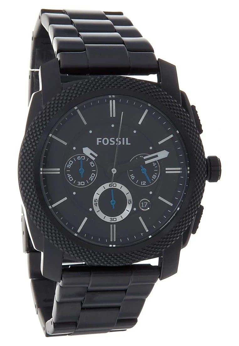  Shop Authentic Fossil Machine Chronograph Black Dial Black Steel Strap Watch for Men - FS4552 - Luxxuri