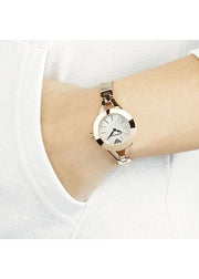  Shop Authentic Emporio Armani Chiara Analog White Dial Rose Gold Steel Strap Watch For Women - AR7329 - Luxxuri