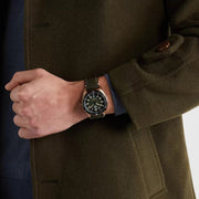  Shop Authentic Tag Heuer Autavia Calibre 5 Automatic Olive Green Dial Green Leather Strap Watch for Men - WBE5190.FC8268 - Luxxuri