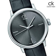  Shop Authentic Calvin Klein Accent Black Dial Black Leather Strap Watch for Women  - K2Y2Y1C3 - Luxxuri