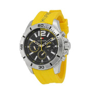  Shop Authentic Tommy Hilfiger Sports Multifunction Black Dial Yellow Rubber Strap Watch for Men - 1791144 - Luxxuri