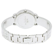 Coach Delancey White Dial Silver Steel Strap Watch for Women - 14502353
