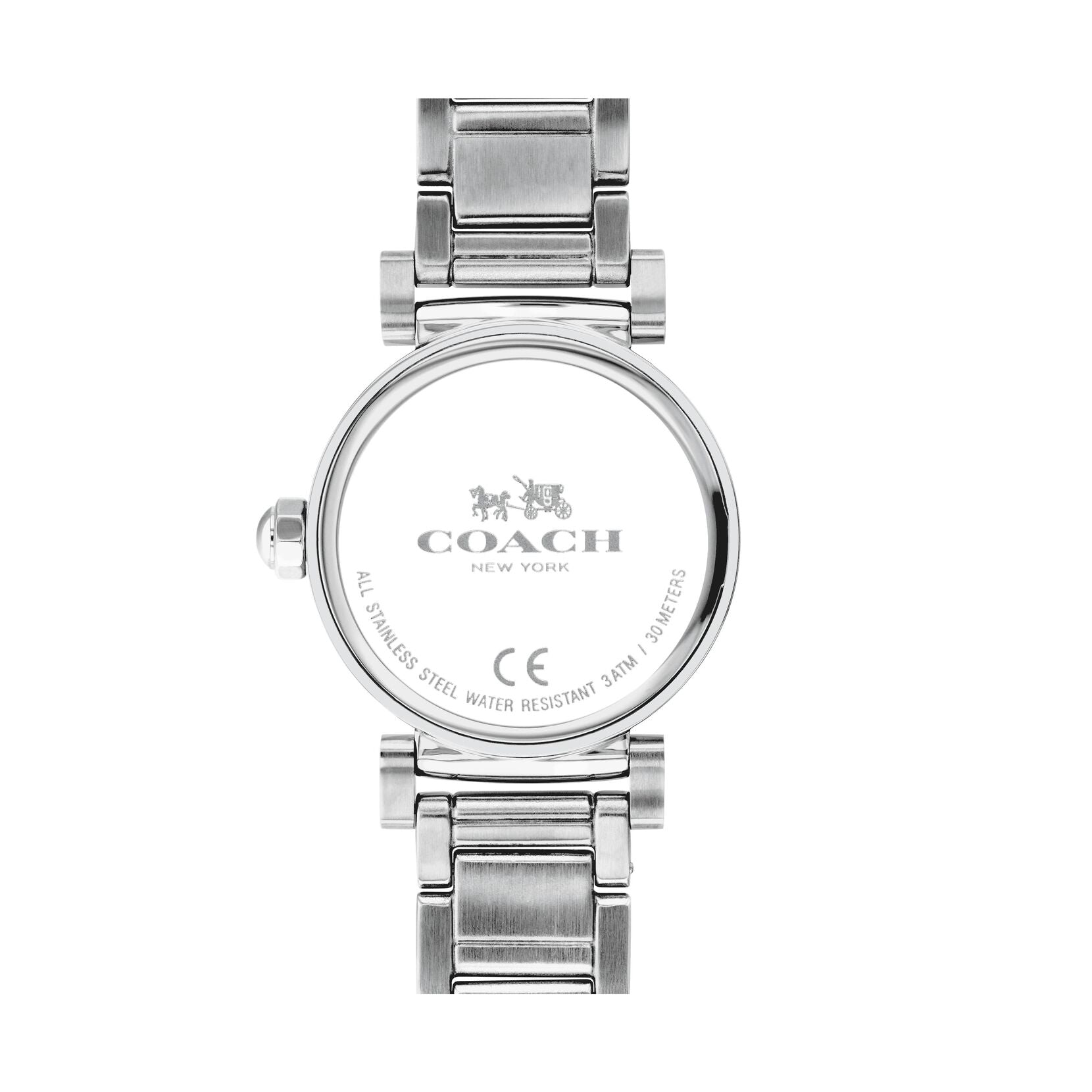 Coach Madison White Dial Silver Steel Strap Watch for Women - 14502396
