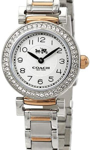 Coach Madison Crystals Silver Dial Two Tone Steel Strap Watch for Women - 14502404