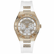  Shop Authentic Guess Luna Diamonds White Dial White Rubber Strap Watch for Women - W0653L4 - Luxxuri