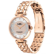 Coach Park Silver Dial Rose Gold Steel Strap Watch for Women - 14503735