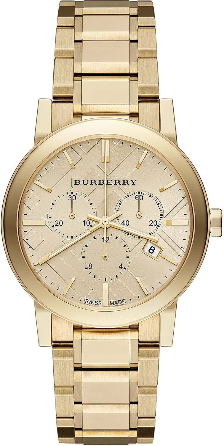  Shop Authentic Burberry The City Gold Dial Gold Steel Strap Watch for Women - BU9753 - Luxxuri