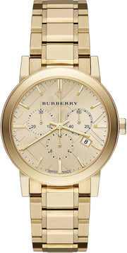  Shop Authentic Burberry The City Gold Dial Gold Steel Strap Watch for Women - BU9753 - Luxxuri