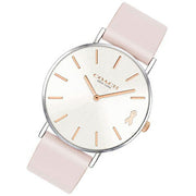 Coach Perry White Dial Pink Leather Strap Watch for Women - 14503128