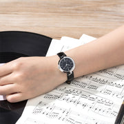  Shop Authentic Tissot T Lady Flamingo Black Dial Black Leather Strap Watch For Women - T094.210.16.051.00 - Luxxuri