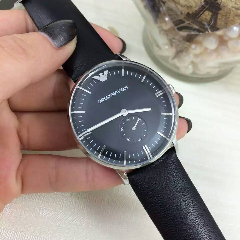  Shop Authentic Emporio Armani Analog Quartz Blue Dial Blue Leather Strap Watch For Men - AR1647 - Luxxuri