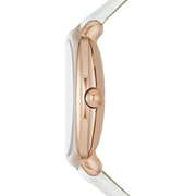  Shop Authentic Marc Jacobs Mandy White Dial White Leather Strap Watch for Women - MJ8678 - Luxxuri