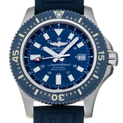  Shop Authentic Breitling Superocean 44mm Diver Pro III Special Mariner Blue Dial Blue Rubber Strap Mens Watch - Y1739316/C959 - Luxxuri