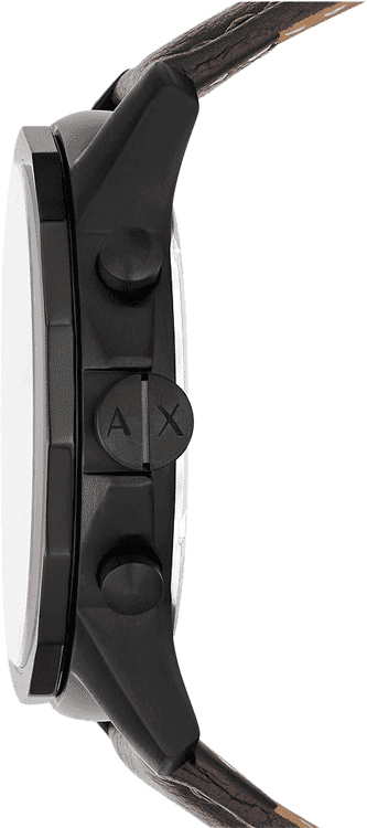  Shop Authentic Armani Exchange Outerbanks Chronograph Black Dial Brown Leather Strap Watch For Men - AX1732 - Luxxuri