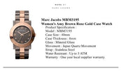  Shop Authentic Marc Jacobs Amy Grey Dial Two Tone Steel Strap Watch for Women - MBM3195 - Luxxuri