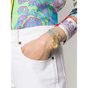  Shop Authentic Versace Medusa Lock Icon Quartz White Dial Blue Leather Strap Watch for Women - VEDW00419 - Luxxuri