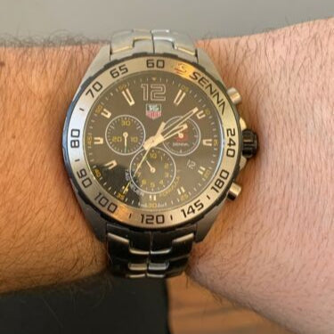  Shop Authentic Tag Heuer Formula 1 Senna Limited Edition Chronograph Black Dial Silver Steel Strap Watch for Men - CAZ1013.BA0883 - Luxxuri