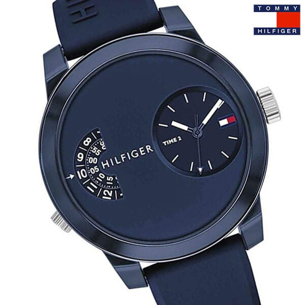  Shop Authentic Tommy Hilfiger Denim Blue Dial Blue Rubber Strap Watch for Men - 1791556 - Luxxuri
