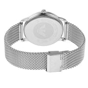  Shop Authentic Emporio Armani Minimalist Quartz Blue Dial Silver Steel Strap Watch For Men - AR11571 - Luxxuri