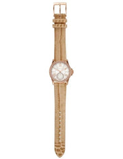  Shop Authentic Michael Kors Mini Everest Crystals White Dial Brown Leather Strap Watch for Women - MK4719 - Luxxuri