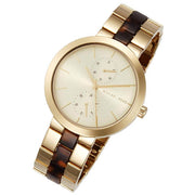  Shop Authentic Michael Kors Garner Multifunction Gold Dial Two Tone Steel Strap Watch For Women - MK6471 - Luxxuri