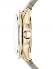  Shop Authentic Fossil Cecile Champagne Dial Grey Leather Strap Watch for Women - AM4529 - Luxxuri