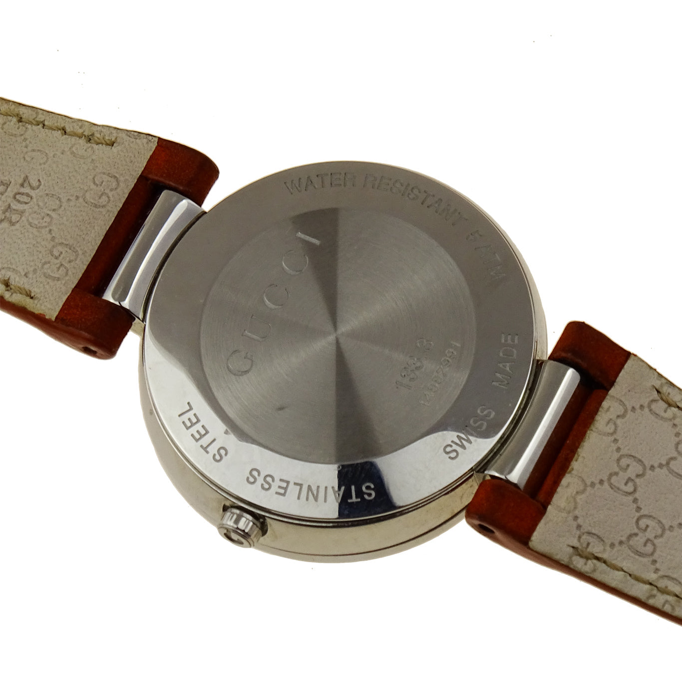  Shop Authentic Gucci Interlocking G Quartz Orange Dial Orange Leather Strap Watch For Women - YA133316 - Luxxuri