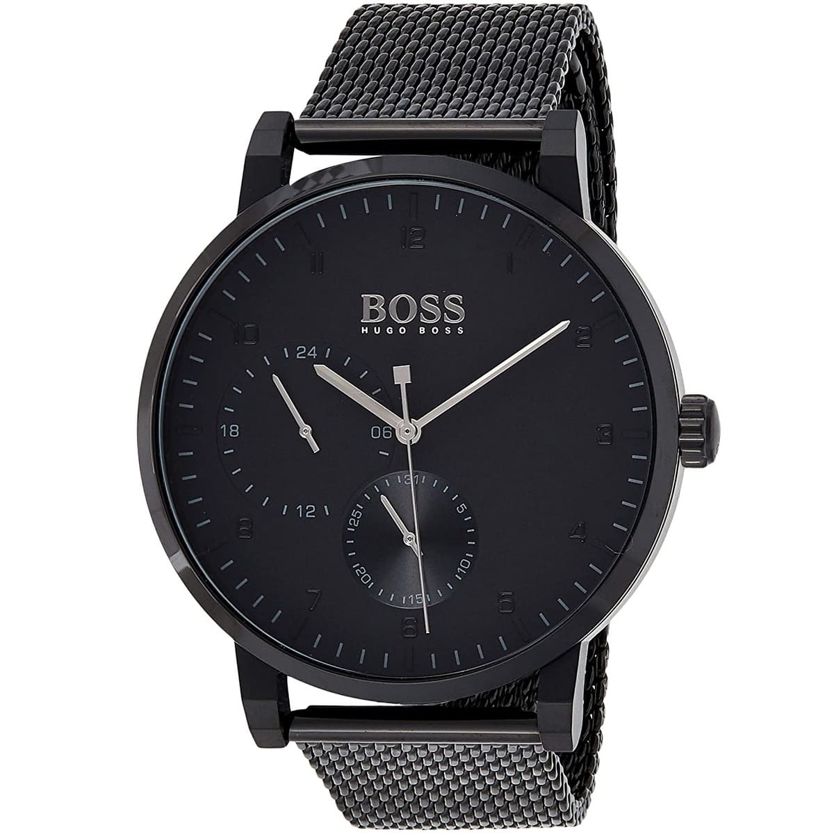  Shop Authentic Hugo Boss Oxygen Black Dial Black Mesh Bracelet Watch for Men - 1513636 - Luxxuri