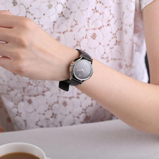  Shop Authentic Calvin Klein Skirt Black Dial Black Leather Strap Watch for Women  - K2U231C1 - Luxxuri