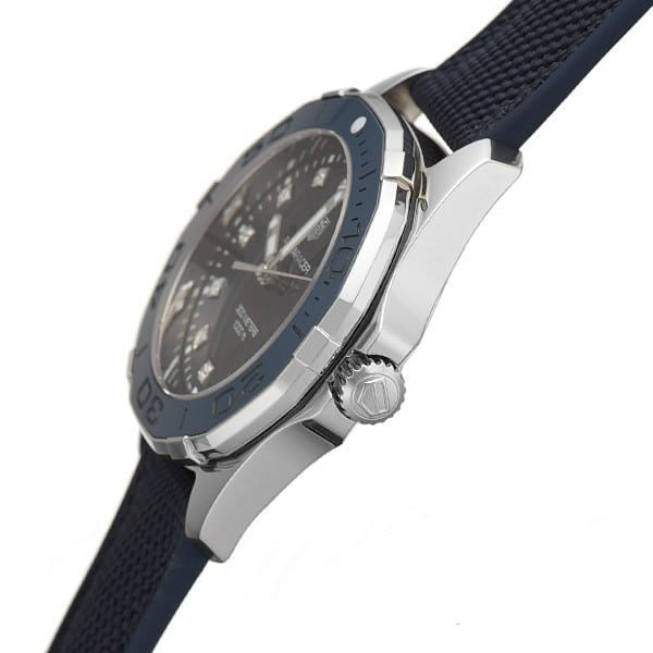  Shop Authentic Tag Heuer Aquaracer Quartz Mother of Pearl Blue Dial Blue NATO Strap Watch for Women - WAY131L.FT6091 - Luxxuri