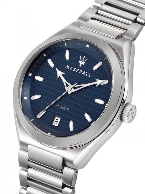  Shop Authentic Maserati Triconic Quartz Blue Dial Silver Steel Strap Watch For Men - R8853139002 - Luxxuri
