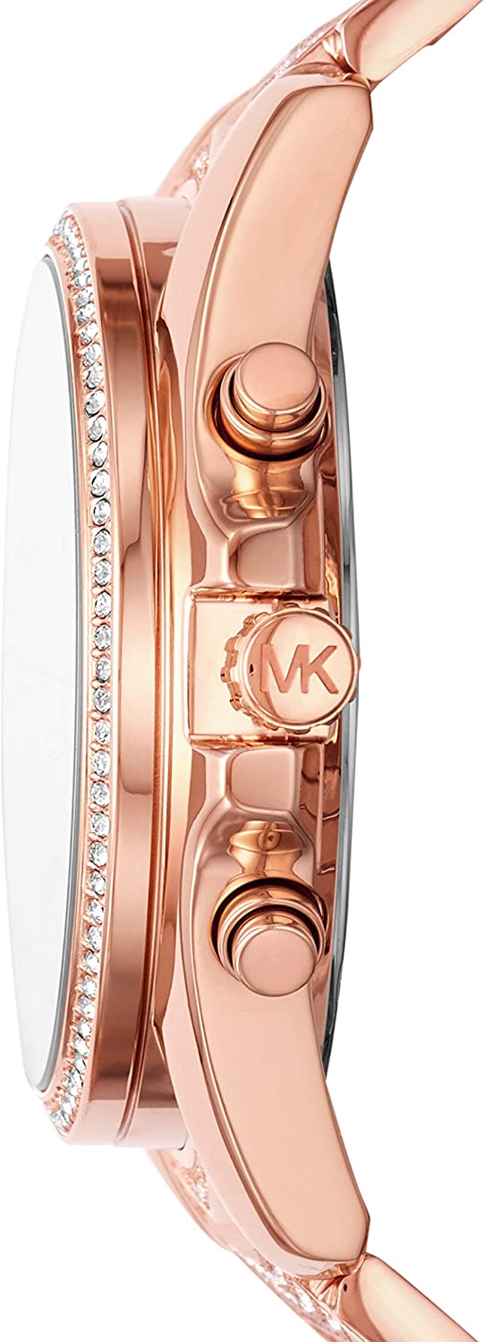  Shop Authentic Michael Kors Whitney Chronograph Rose Gold Dial Rose Gold Steel Strap Watch For Women - MK6730 - Luxxuri