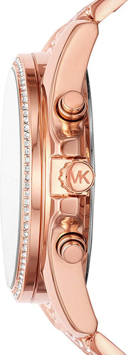  Shop Authentic Michael Kors Whitney Chronograph Rose Gold Dial Rose Gold Steel Strap Watch For Women - MK6730 - Luxxuri