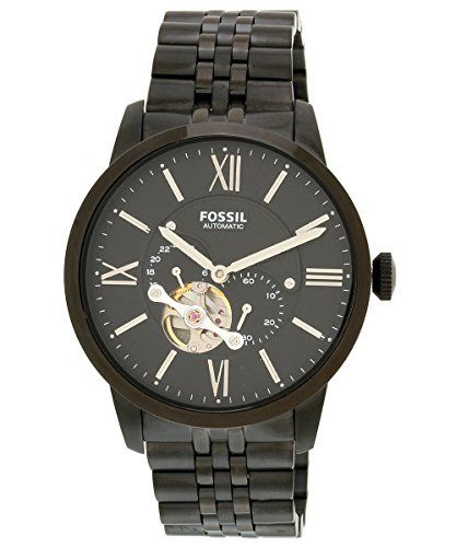  Shop Authentic Fossil Townsman Multi Function Mechanical Black Dial Black Steel Strap Watch for Men - ME3062 - Luxxuri