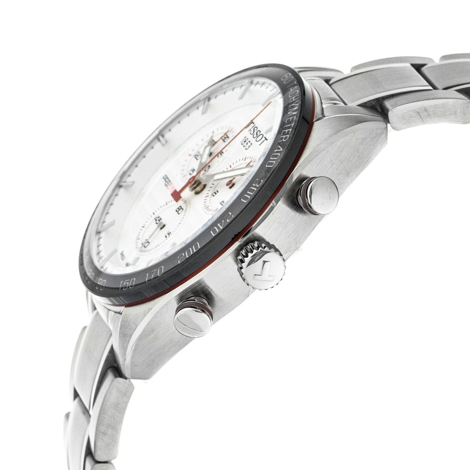  Shop Authentic Tissot T Sport PRS 516 Chronograph White Dial Silver Steel Strap Watch For Men - T100.417.11.031.00 - Luxxuri