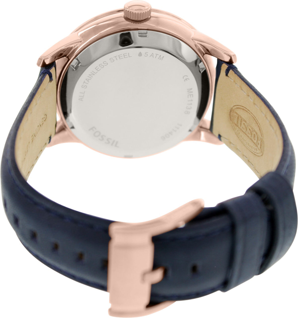  Shop Authentic Fossil Townsman Twist Skeleton Blue Dial Blue Leather Strap Watch for Men -  ME1138 - Luxxuri