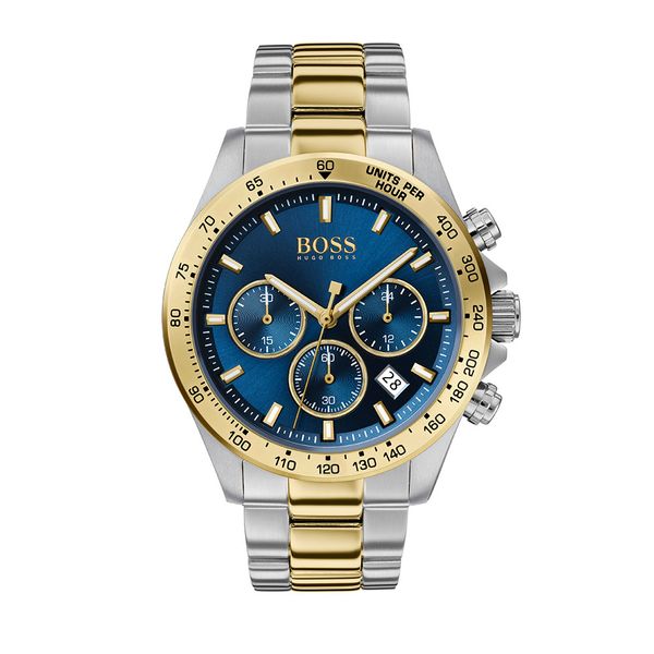  Shop Authentic Hugo Boss Hero Blue Dial Two Tone Steel Strap Watch for Men - 1513767 - Luxxuri