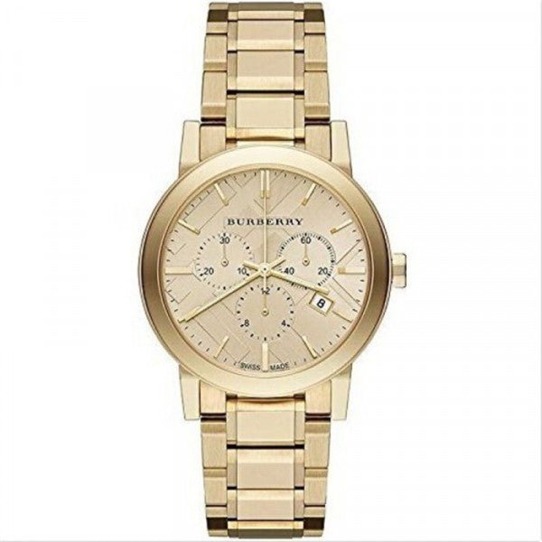  Shop Authentic Burberry The City Gold Dial Gold Steel Strap Watch for Women - BU9753 - Luxxuri