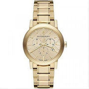  Shop Authentic Burberry The City Gold Dial Gold Steel Strap Watch for Women - BU9753 - Luxxuri