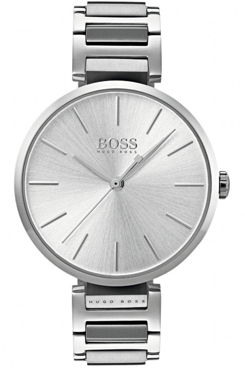  Shop Authentic Hugo Boss Allusion Quartz Silver Dial Silver Steel Strap Watch For Women - 1502414 - Luxxuri
