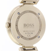  Shop Authentic Hugo Boss Allusion Gold Dial Gold Steel Strap Watch for Women - 1502415 - Luxxuri