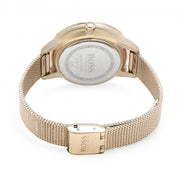  Shop Authentic Hugo Boss Symphony Grey Dial Gold Mesh Bracelet Watch for Women - 1502424 - Luxxuri