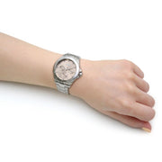  Shop Authentic Hugo Boss Premiere Rose Gold Dial Silver Steel Strap Watch for Women - 1502444 - Luxxuri