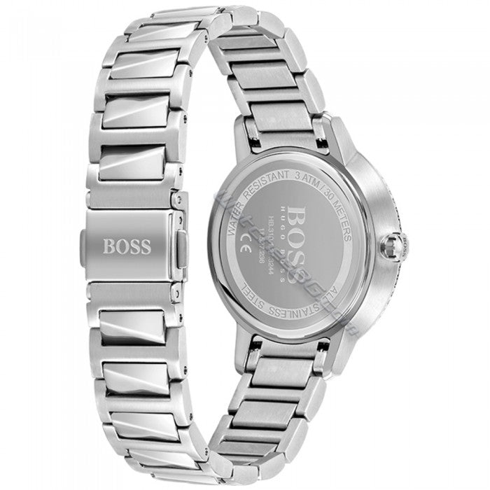  Shop Authentic Hugo Boss Signature Silver Dial Silver Steel Strap Watch for Women - 1502539 - Luxxuri