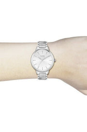  Shop Authentic Hugo Boss Signature Silver Dial Silver Steel Strap Watch for Women - 1502539 - Luxxuri