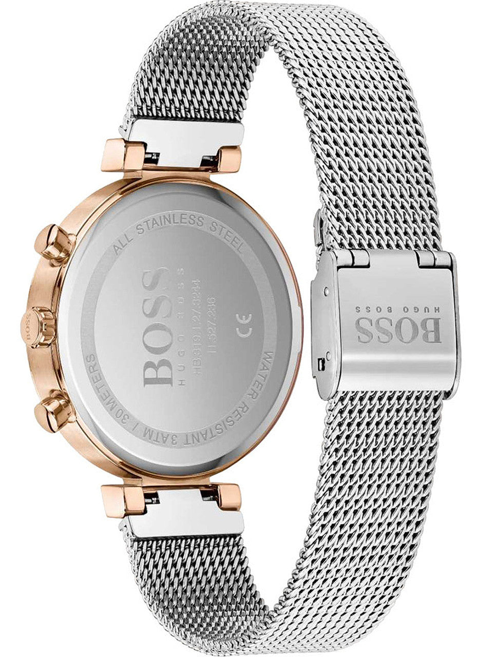 Shop Authentic Hugo Boss Flawless Silver Dial Silver Mesh Bracelet Watch for Women -1502551 - Luxxuri