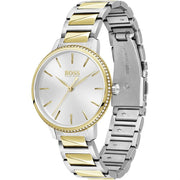  Shop Authentic Hugo Boss Signature Silver Dial Two Tone Steel Strap Watch for Women - 1502568 - Luxxuri