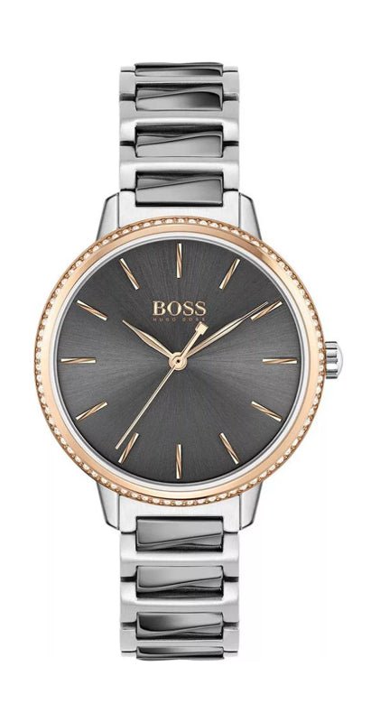  Shop Authentic Hugo Boss Signature Grey Dial Silver Steel Strap Watch for Men - 1502569 - Luxxuri