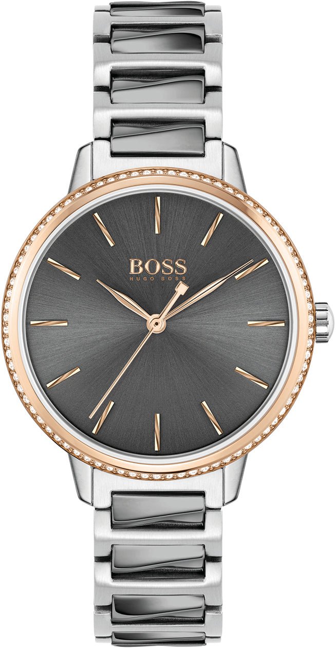  Shop Authentic Hugo Boss Signature Grey Dial Silver Steel Strap Watch for Men - 1502569 - Luxxuri
