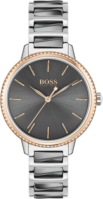  Shop Authentic Hugo Boss Signature Grey Dial Silver Steel Strap Watch for Men - 1502569 - Luxxuri